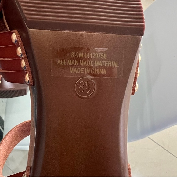 New CATO Comfort heels | WOMENS STRAPPY PLATFORM SANDALS COGNAC COLOR SIZE 8.5 - Picture 8 of 10